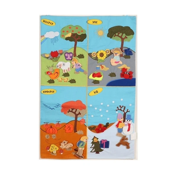 ZeycanHome AND-5125 Dört İşlem Cırtlı Pano Kız Erkek Çocuk Oyuncak Eğitici Oyuncaklar ürün görseli 1