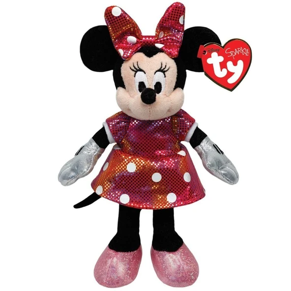 ZeycanHome TY Sparkle Sesli Peluş Minnie Mouse Rainbow 21cm Kız Erkek Çocuk Oyuncak Eğitici Oyuncaklar ürün görseli 1