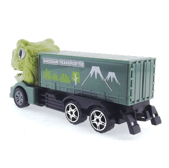 ZeycanHome Sürtmeli T-Rex Kafalı Mini Konteynır Tır Kız Erkek Çocuk Oyuncak Eğitici Oyuncaklar - Resim 3