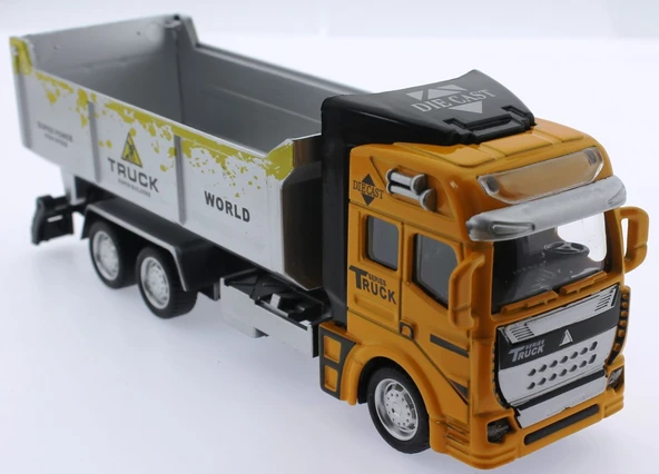 ZeycanHome Die Cast Çek Bırak Sarı Kamyon Kız Erkek Çocuk Oyuncak Eğitici Oyuncaklar ürün görseli