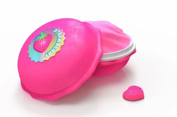 ZeycanHome Macaron Kutuda Marshmallow Çilek Slime Kız Erkek Çocuk Oyuncak Eğitici Oyuncaklar - Resim 2