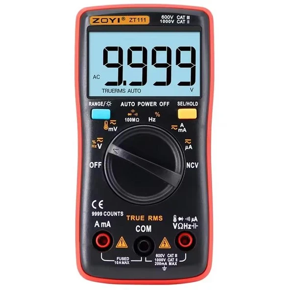 Zoyi ZT-111 Dijital Multimetre Ölçü Aleti - 2