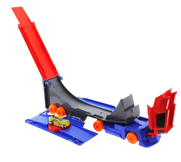 ZeycanHome Fırlatma Rampalı Tırlı Araç Seti Kız Erkek Çocuk Oyuncak Eğitici Oyuncaklar - Resim 3