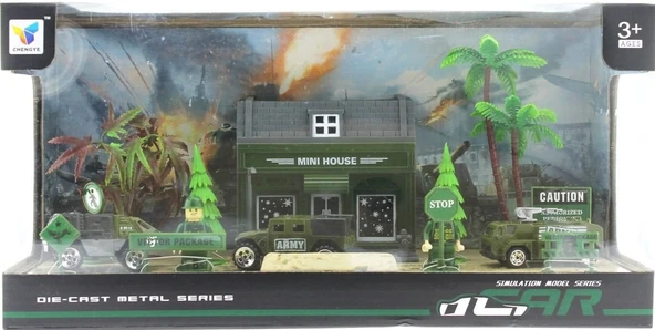 ZeycanHome Aksesuarlı Metal Asker Seti Kız Erkek Çocuk Oyuncak Eğitici Oyuncaklar ürün görseli