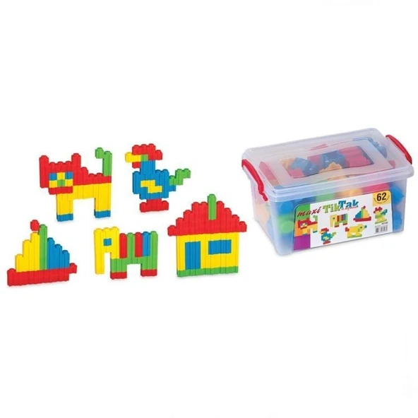 ZeycanHome Dede Maxi Tiktak Küçük Boy 62 Parça Kız Erkek Çocuk Oyuncak Eğitici Oyuncaklar ürün görseli 1