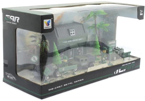 ZeycanHome Aksesuarlı Metal Asker Seti Kız Erkek Çocuk Oyuncak Eğitici Oyuncaklar - Resim 2