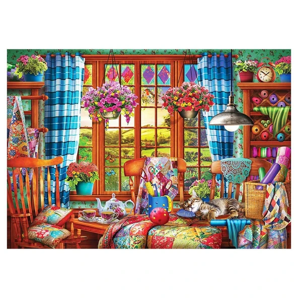 ZeycanHome KS Stitching Room 1000 Parça Puzzle Kız Erkek Çocuk Oyuncak Eğitici Oyuncaklar ürün görseli