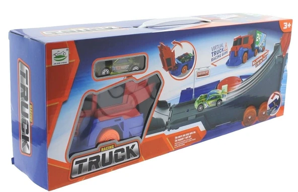 ZeycanHome Fırlatma Rampalı Tırlı Araç Seti Kız Erkek Çocuk Oyuncak Eğitici Oyuncaklar - Resim 2