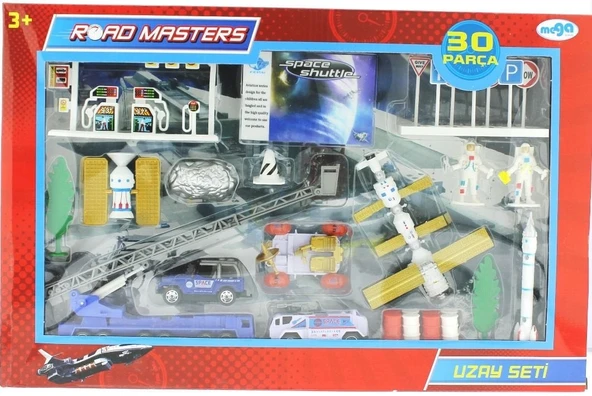 ZeycanHome Die Cast Merdivenli Uzay Seti 30 Parça Jp8106 Kız Erkek Çocuk Oyuncak Eğitici Oyuncaklar ürün görseli 1