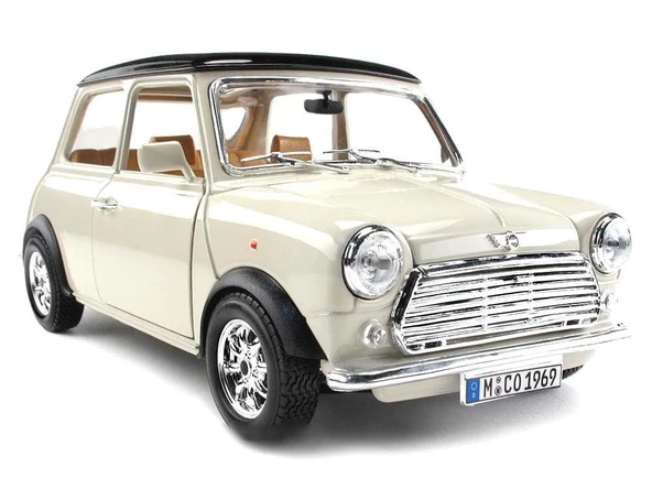 ZeycanHome Bburago 1:18 Mini Cooper 1969 Model Araba Kız Erkek Çocuk Oyuncak Eğitici Oyuncaklar - Resim 2