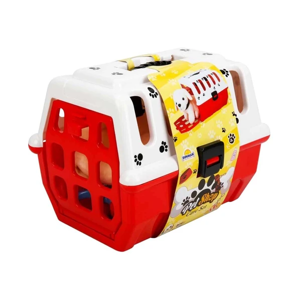 ZeycanHome Sunman Çantalı Peluş Köpek Kuaför Seti Kız Erkek Çocuk Oyuncak Eğitici Oyuncaklar - Resim 2