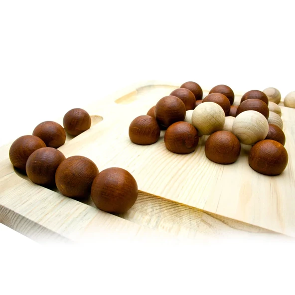 ZeycanHome Wood Hill Ahşap Piramit Akıl Zeka Oyunu Kız Erkek Çocuk Oyuncak Eğitici Oyuncaklar - Resim 3