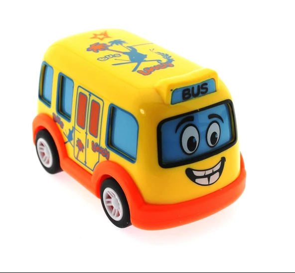 ZeycanHome Çek Bırak Mini Sevimli Sarı Otobüs Kız Erkek Çocuk Oyuncak Eğitici Oyuncaklar ürün görseli