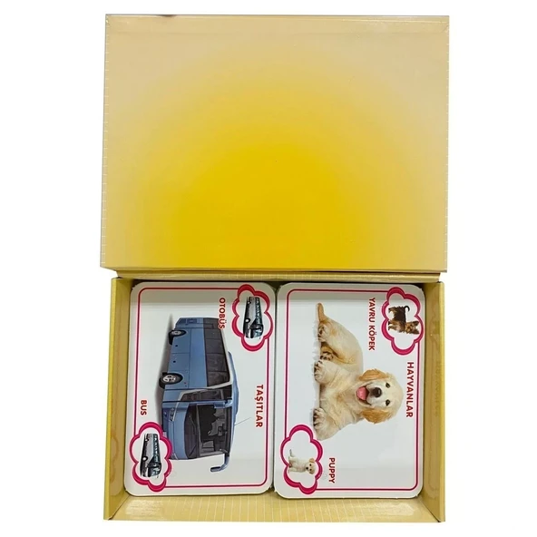 ZeycanHome Playwood Gör-Tanı-Öğren Eğitici Resimli Bilgi Kartları Kız Erkek Çocuk Oyuncak Eğitici Oyuncaklar - Resim 3