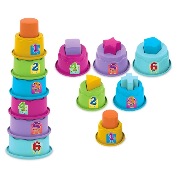 ZeycanHome Dede Silindir Kule Bultak Kız Erkek Çocuk Oyuncak Eğitici Oyuncaklar ürün görseli 1