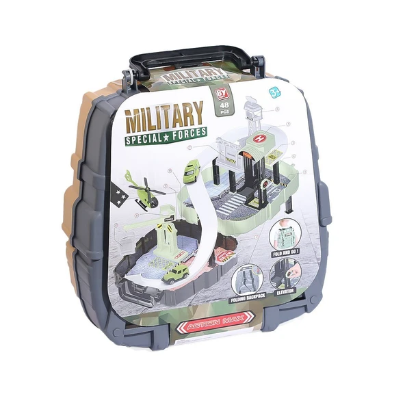 ZeycanHome BP-621 ÇANTALI ASKER YOL SET Kız Erkek Çocuk Oyuncak Eğitici Oyuncaklar - Resim 2