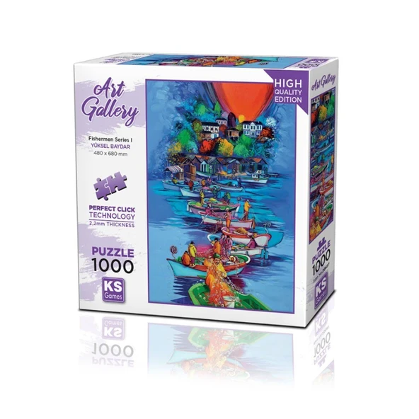 ZeycanHome 20687 Fishermen Series I 1000 Parça Puzzle -KSPuzzle Kız Erkek Çocuk Oyuncak Eğitici Oyuncaklar ürün görseli 1