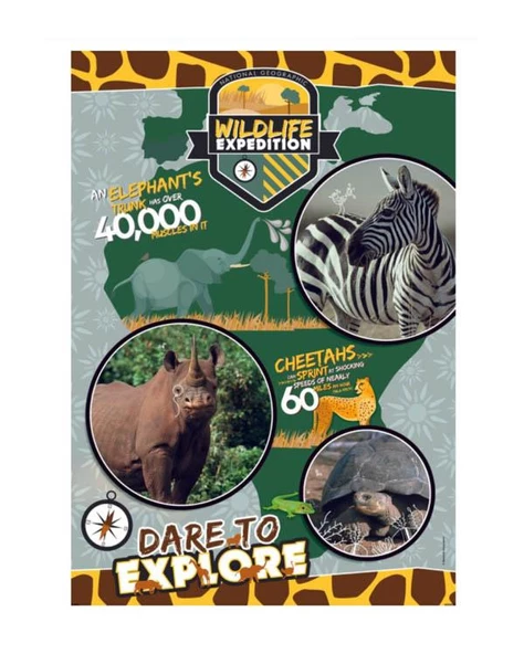 Clementoni 180 Parça Puzzle National Geographic Kids Wildlife Expedition 29207 - 2