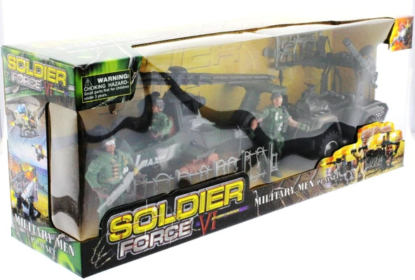 ZeycanHome Atv ve Helikopterli Askeri Oyun Seti Kız Erkek Çocuk Oyuncak Eğitici Oyuncaklar - Resim 2