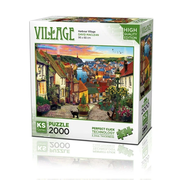 ZeycanHome 22525 Harbour Village 2000 Parça Puzzle -KS Puzzle Kız Erkek Çocuk Oyuncak Eğitici Oyuncaklar ürün görseli