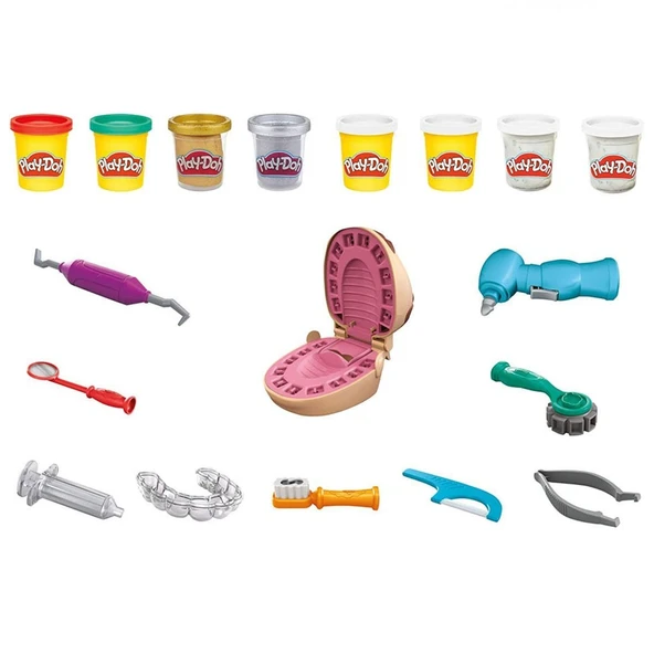 ZeycanHome Play-Doh Dişçi Seti F1259 Kız Erkek Çocuk Oyuncak Eğitici Oyuncaklar ürün görseli