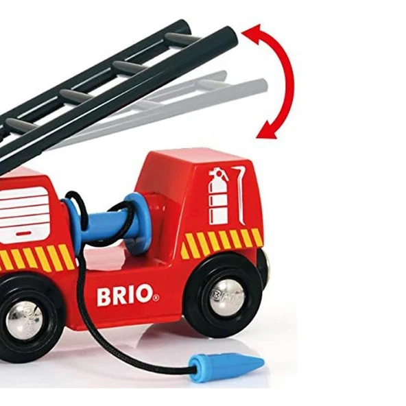 ZeycanHome Brio İtfaiye Treni Kız Erkek Çocuk Oyuncak Eğitici Oyuncaklar - Resim 3