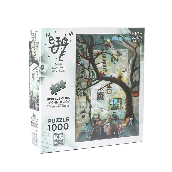 ZeycanHome 20731 Father-Ezo Sunal 1000 Parça Puzzle Kız Erkek Çocuk Oyuncak Eğitici Oyuncaklar ürün görseli 1