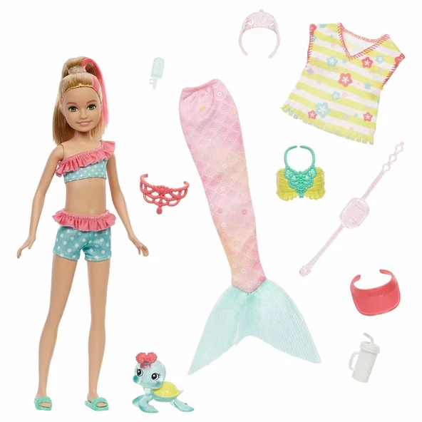 ZeycanHome Barbie Mermaid Power Bebekleri HHG54 Kız Erkek Çocuk Oyuncak Eğitici Oyuncaklar - 1
