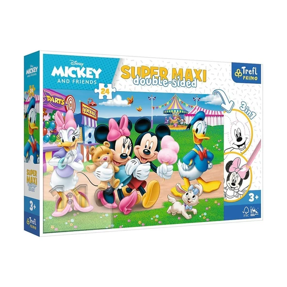 ZeycanHome PUZZLE-41005 Super Maxi Disney 24 Parça Çocuk Puzzle Kız Erkek Çocuk Oyuncak Eğitici Oyuncaklar ürün görseli 1
