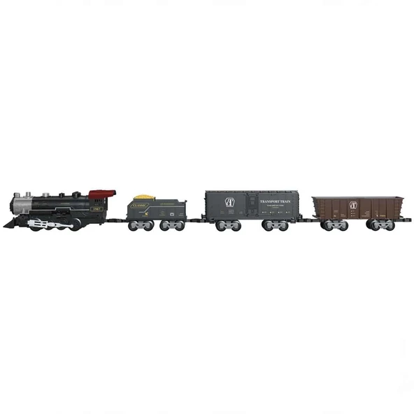 ZeycanHome Classic Steam Pilli Tren Seti 29 Parça 1613C Kız Erkek Çocuk Oyuncak Eğitici Oyuncaklar - Resim 2