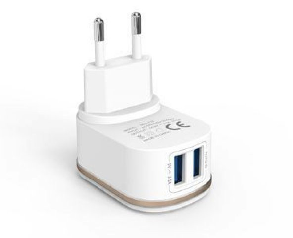 Moxcll 2 USB Çıkışlı Hızlı İphone Lightning  Şarj Aleti MXL-T15 - 4