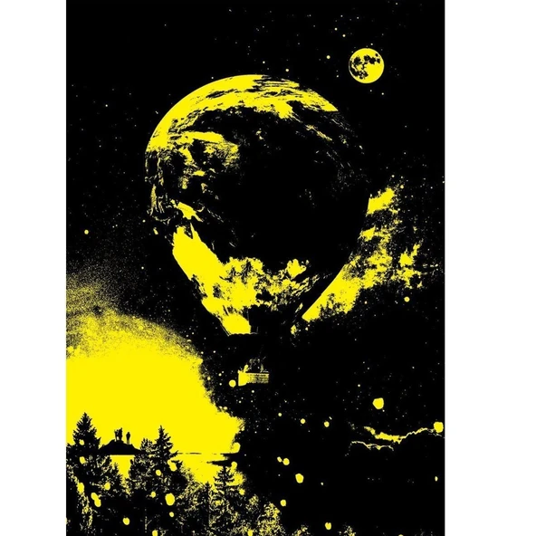 ZeycanHome 5013 Ay'a Yolculuk 1000 Parça NEON Puzzle Kız Erkek Çocuk Oyuncak Eğitici Oyuncaklar - Resim 3