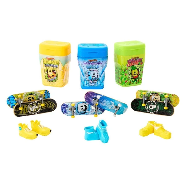 ZeycanHome HTP10 Hot Wheels Skate İkili Parmak Kaykay Kutusu (Aromalı Sakız Kutusu Temalı) 1adet stokta olan gö ürün görseli 1