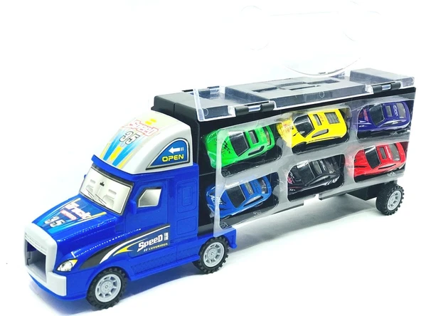 ZeycanHome Taşınabilir Die Cast Metal Araçlı Kaydıraklı Tır Kız Erkek Çocuk Oyuncak Eğitici Oyuncaklar ürün görseli 1