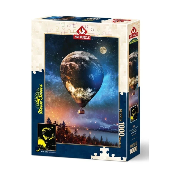 ZeycanHome 5013 Ay'a Yolculuk 1000 Parça NEON Puzzle Kız Erkek Çocuk Oyuncak Eğitici Oyuncaklar ürün görseli 1