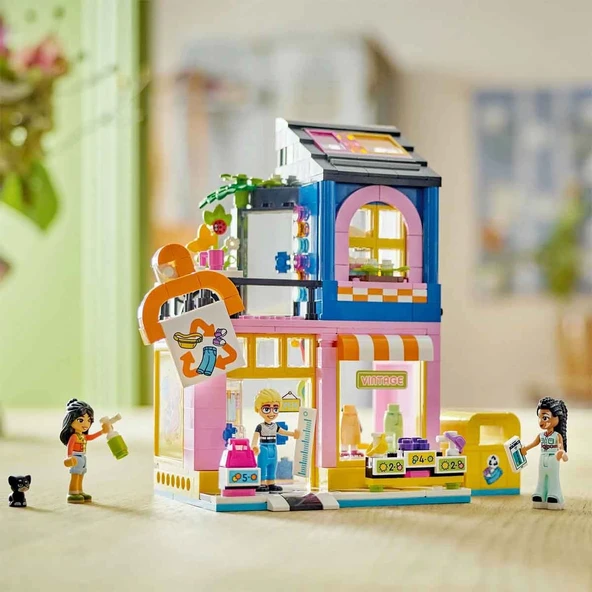 ZeycanHome LEGO Friends Vintage Giyim Mağazası 42614 Kız Erkek Çocuk Oyuncak Eğitici Oyuncaklar - Resim 3