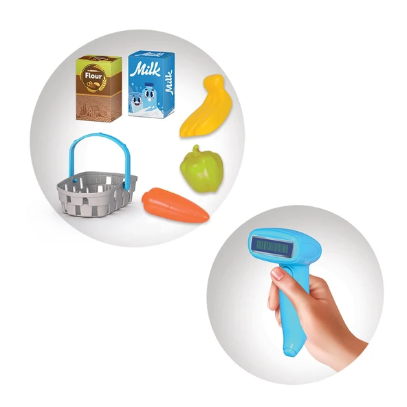 ZeycanHome Candy & Ken Market Set Bavulum Kız Erkek Çocuk Oyuncak Eğitici Oyuncaklar - Resim 3