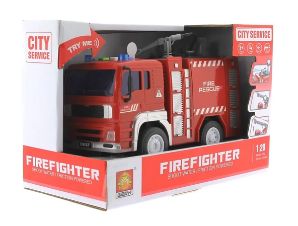 ZeycanHome Su Püskürten Sesli ve Işıklı İtfaiye Kız Erkek Çocuk Oyuncak Eğitici Oyuncaklar - Resim 2