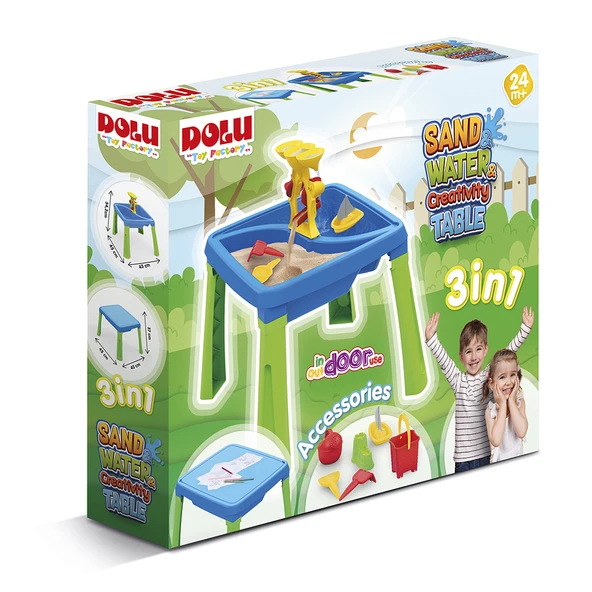 ZeycanHome Kum - Su - Aktivite Masası - 3077D Kız Erkek Çocuk Oyuncak Eğitici Oyuncaklar ürün görseli 1