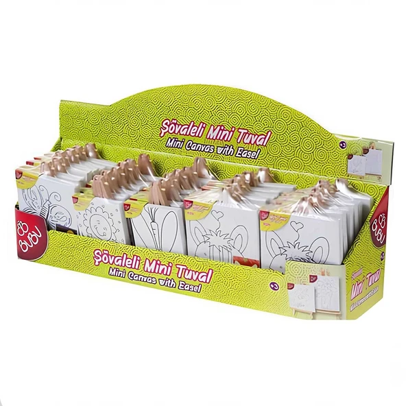 ZeycanHome Bu-Bu Tuval Standı Mini 30'lu Kız Erkek Çocuk Oyuncak Eğitici Oyuncaklar - Resim 2