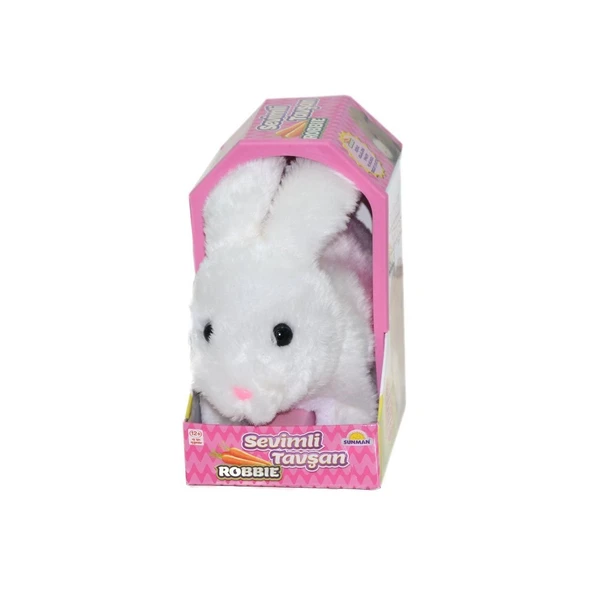 ZeycanHome 47141 Sevimli Tavşan Robbie Kız Erkek Çocuk Oyuncak Eğitici Oyuncaklar - Resim 2