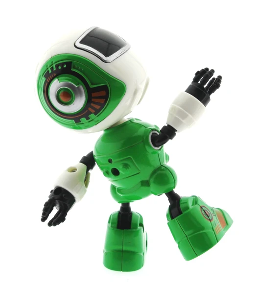 ZeycanHome Dekoratif Sesli Işıklı Mini Sevimli Yeşil Robot Kız Erkek Çocuk Oyuncak Eğitici Oyuncaklar - 3