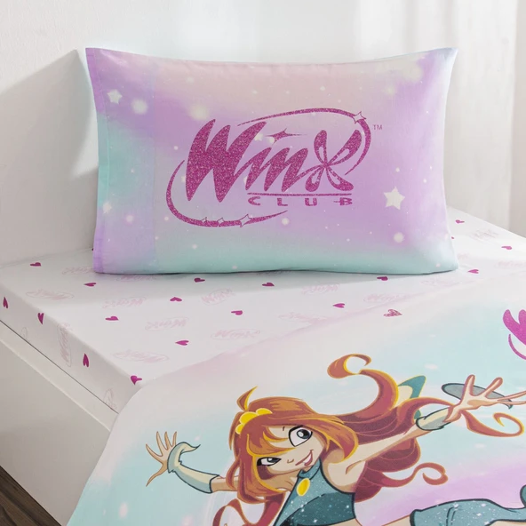 Taç Lisanslı Winx Magic Tek Kişilik Pamuk Nevresim Takımı - 2
