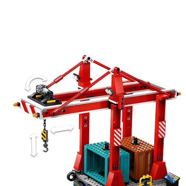 ZeycanHome LEGO City Yük Gemili Liman 60422 Kız Erkek Çocuk Oyuncak Eğitici Oyuncaklar - Resim 2