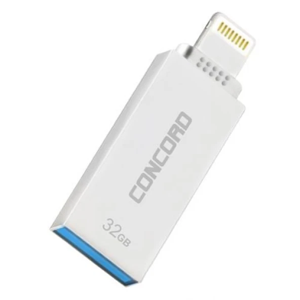 Concord 32 GB 3.0 Metal Lightning OTG Flash Bellek C-OTGL32