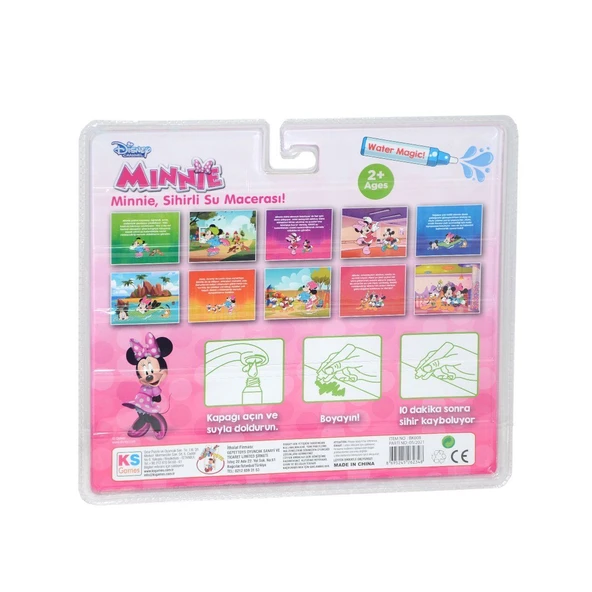 ZeycanHome BK008 Gepettoys, Minnie Sihirli Boyama Kitabı Kız Erkek Çocuk Oyuncak Eğitici Oyuncaklar - Resim 2