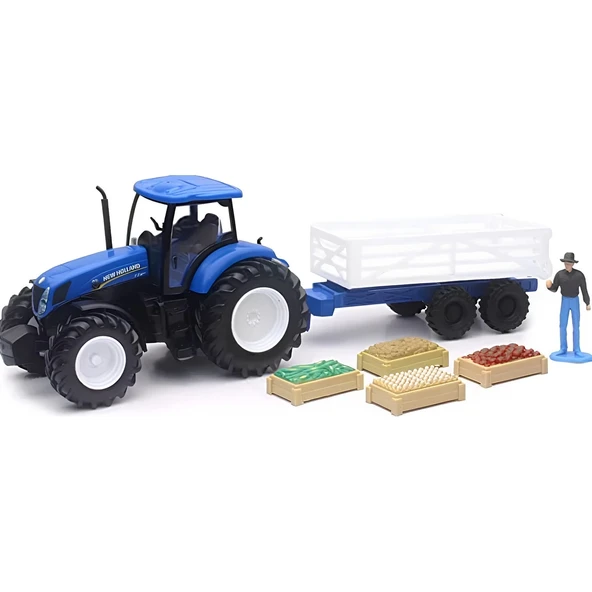 ZeycanHome New Holland 1/32 Çiftlik Aracı ve Traktör T7.270 Kız Erkek Çocuk Oyuncak Eğitici Oyuncaklar ürün görseli
