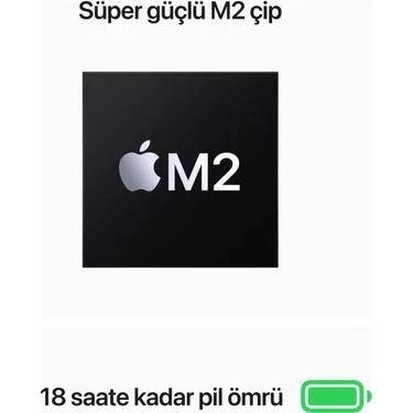 MacBook Air M2 16 GB 256 GB SSD 13.6" MC7U4TU/A Uzay Grisi - 5