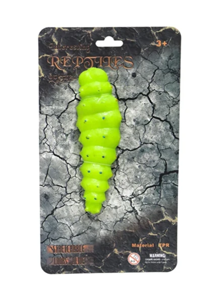 ZeycanHome Strech Yeşil Tırtıl Kız Erkek Çocuk Oyuncak Eğitici Oyuncaklar - Resim 2