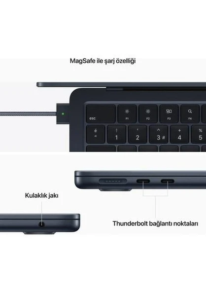 MacBook Air M2 16 GB 256 GB SSD 13.6" MC7U4TU/A Uzay Grisi - 8